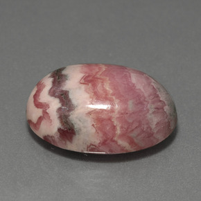 15.70캐럿 천연 멀티컬러 로도크로사이트, 타원형 컷, 17.9×13.1 mm, 불투명체