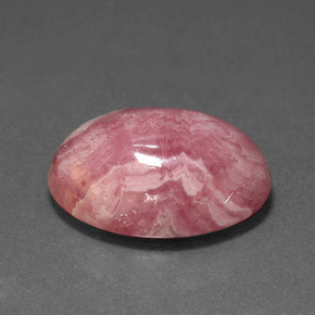 14.57캐럿 천연 멀티컬러 로도크로사이트, 타원형 컷, 17.7×12.8 mm, 불투명체