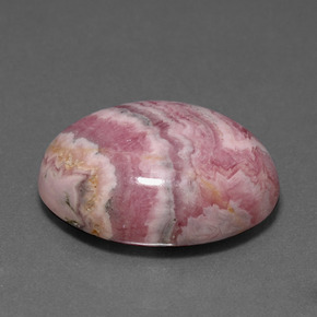 20.81캐럿 천연 멀티컬러 로도크로사이트, 타원형 컷, 20.3×15.2 mm, 불투명체
