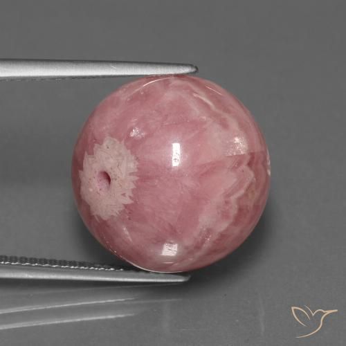 46.97ct 자연스러운 다색 로도크로사이트, 구 / 공, 불투명체