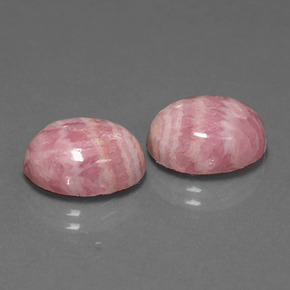 12.23캐럿 천연 멀티컬러 로도크로사이트 보석, 타원형 컷, 12.4×10.2 mm, 불투명체