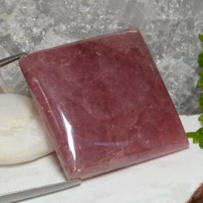 112.21캐럿 천연 다색 로도크로사이트, 정사각형, 투명한