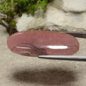 35.11캐럿 천연 멀티컬러 로도크로사이트, 타원형 컷, 36.5×15.1 mm, 투명한