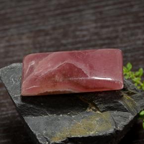 45.48캐럿 천연 멀티컬러 로도크로사이트, 바게트, 32.9×16.7 mm, 투명한