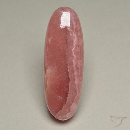46.22ct 자연스러운 다색 로도크로사이트, 타원형, 투명한