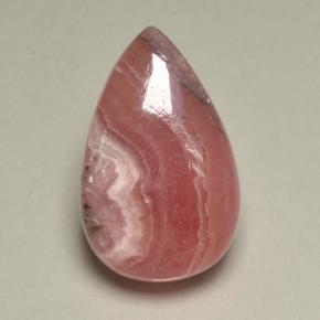 45.95캐럿 천연 멀티컬러 로도크로사이트, 배 모양, 31.1×19.7 mm, 투명한