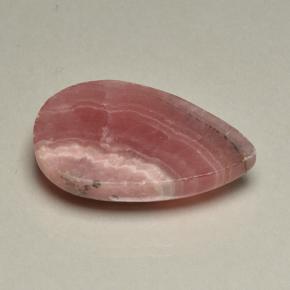 45.95캐럿 천연 멀티컬러 로도크로사이트, 배 모양, 31.1×19.7 mm, 투명한