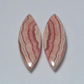 17.70캐럿 천연 멀티컬러 로도크로사이트 보석, 마퀴즈, 23.4×8.7 mm, 투명한