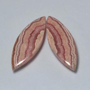 17.70캐럿 천연 멀티컬러 로도크로사이트 보석, 마퀴즈, 23.4×8.7 mm, 투명한