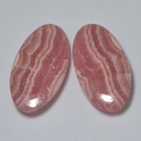 17.78캐럿 천연 멀티컬러 로도크로사이트 보석, 타원형 컷, 20.4×10.9 mm, 투명한