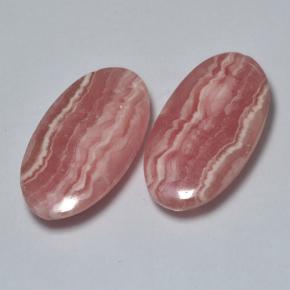17.81캐럿 천연 멀티컬러 로도크로사이트 보석, 타원형 컷, 19.2×10.5 mm, 투명한