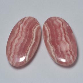 17.81캐럿 천연 멀티컬러 로도크로사이트 보석, 타원형 컷, 19.2×10.5 mm, 투명한