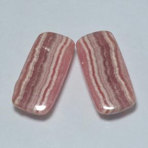 19.80캐럿 천연 멀티컬러 로도크로사이트 보석, 쿠션 컷, 19.7×9.3 mm, 투명한