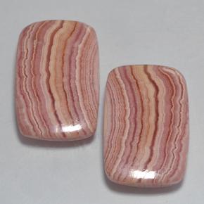 27.09캐럿 천연 멀티컬러 로도크로사이트 보석, 쿠션 컷, 19.5×12.9 mm, 불투명체