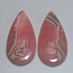 29.04캐럿 천연 멀티컬러 로도크로사이트 보석, 배 모양, 26.2×13.5 mm, 투명한