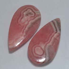 29.04캐럿 천연 멀티컬러 로도크로사이트 보석, 배 모양, 26.2×13.5 mm, 투명한