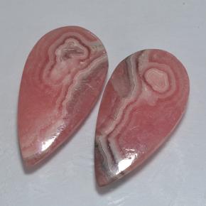 29.04캐럿 천연 멀티컬러 로도크로사이트 보석, 배 모양, 26.2×13.5 mm, 투명한