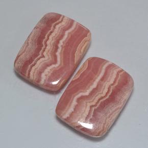 33.68캐럿 천연 멀티컬러 로도크로사이트 보석, 쿠션 컷, 19.1×14 mm, 투명한
