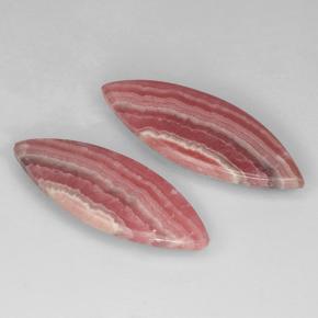 20.88캐럿 천연 멀티컬러 로도크로사이트 보석, 마퀴즈, 27.5×10 mm, 투명한