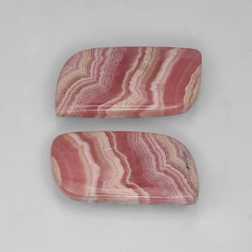 22.66캐럿 천연 멀티컬러 로도크로사이트 보석, 멋진 모양, 19.5×10.8 mm, 투명한