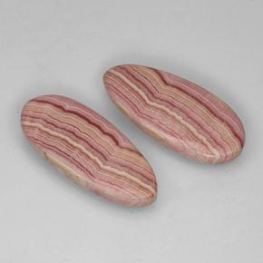 25.48캐럿 천연 멀티컬러 로도크로사이트 보석, 배 모양, 24.3×10.6 mm, 투명한