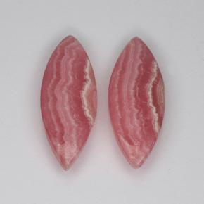 9.95캐럿 천연 멀티컬러 로도크로사이트 보석, 마퀴즈, 20.3×7.7 mm, 투명한
