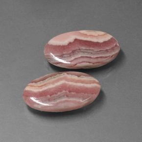 15.62캐럿 천연 멀티컬러 로도크로사이트 보석, 타원형 컷, 18.3×9.8 mm, 투명한