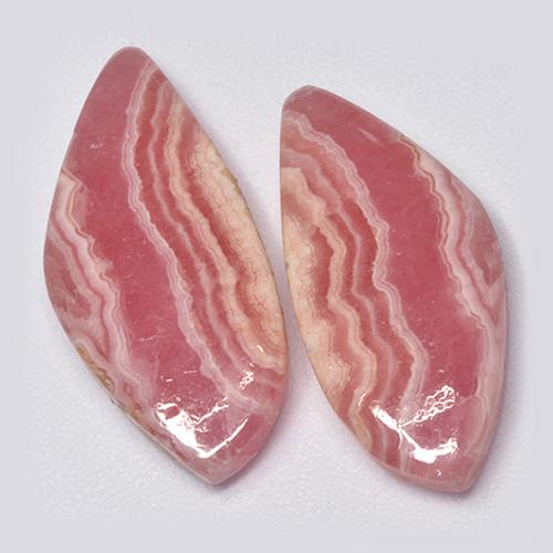19.73캐럿 천연 멀티컬러 로도크로사이트 보석, 멋진 모양, 22.2×10 mm, 투명한