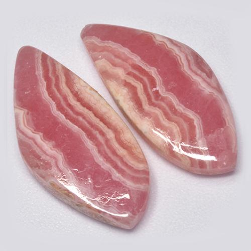 19.73캐럿 천연 멀티컬러 로도크로사이트 보석, 멋진 모양, 22.2×10 mm, 투명한