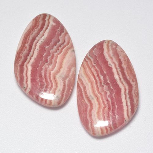 29.61캐럿 천연 멀티컬러 로도크로사이트 보석, 멋진 모양, 22.7×13.4 mm, 투명한
