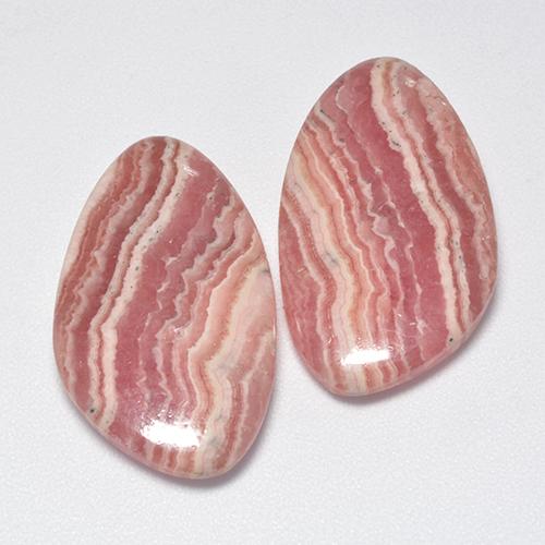 29.61캐럿 천연 멀티컬러 로도크로사이트 보석, 멋진 모양, 22.7×13.4 mm, 투명한