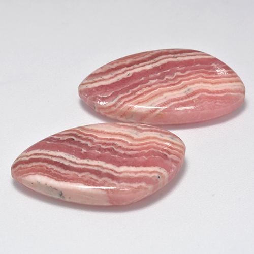 29.61캐럿 천연 멀티컬러 로도크로사이트 보석, 멋진 모양, 22.7×13.4 mm, 투명한
