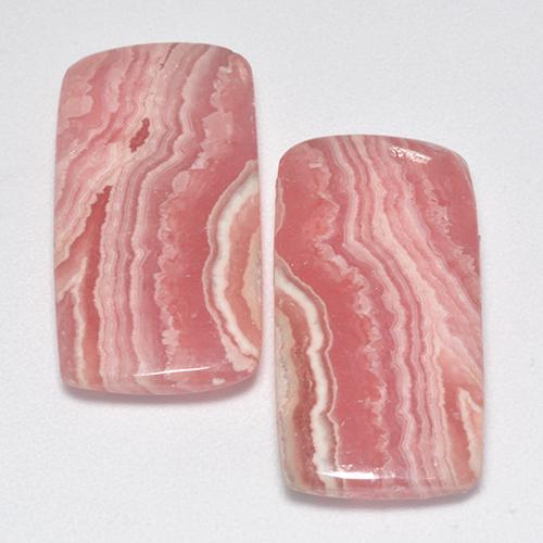 22.83캐럿 천연 다색 로도크로사이트 보석, 쿠션 컷, 투명한