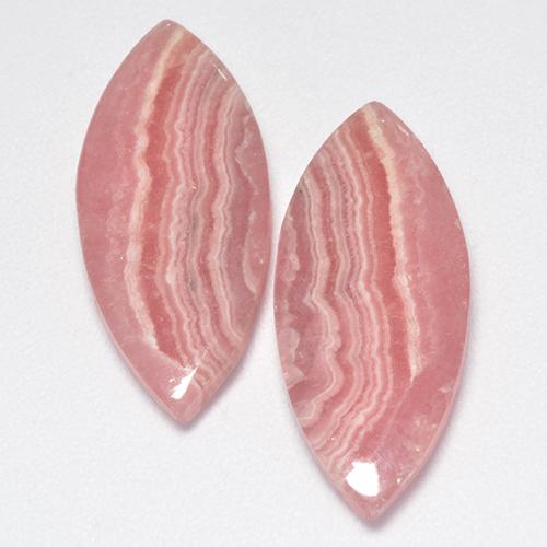 17.04캐럿 천연 다색 로도크로사이트 보석, 보석, 투명한