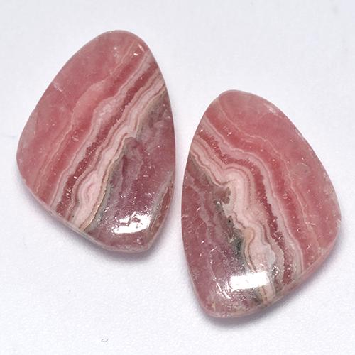 13.65캐럿 천연 멀티컬러 로도크로사이트 보석, 멋진 모양, 16.1×10.8 mm, 투명한
