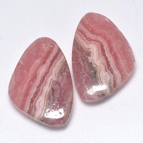 13.65캐럿 천연 멀티컬러 로도크로사이트 보석, 멋진 모양, 16.1×10.8 mm, 투명한