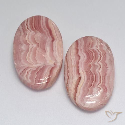 18.48캐럿 천연 멀티컬러 로도크로사이트 보석, 타원형 컷, 17×10.7 mm, 투명한