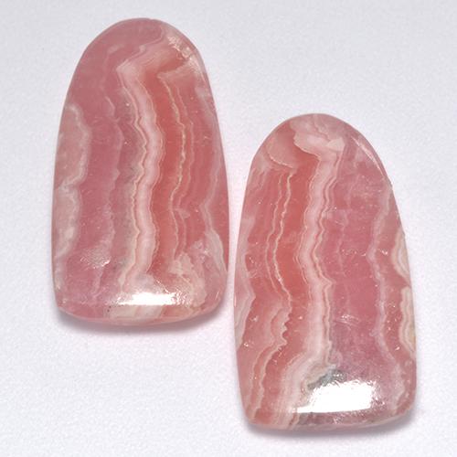 17.22캐럿 천연 멀티컬러 로도크로사이트 보석, 멋진 모양, 19.8×10.2 mm, 투명한