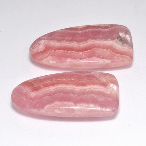 17.22캐럿 천연 멀티컬러 로도크로사이트 보석, 멋진 모양, 19.8×10.2 mm, 투명한