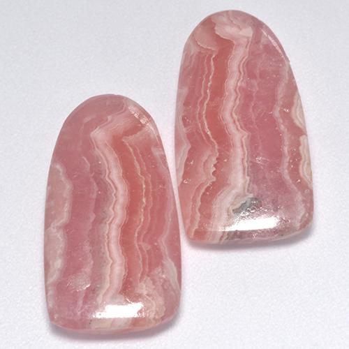17.22캐럿 천연 멀티컬러 로도크로사이트 보석, 멋진 모양, 19.8×10.2 mm, 투명한