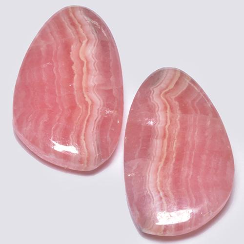 13.01캐럿 천연 멀티컬러 로도크로사이트 보석, 멋진 모양, 16.1×9.7 mm, 투명한