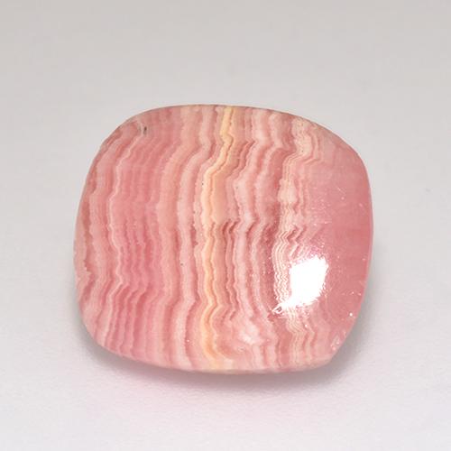8.87캐럿 천연 멀티컬러 로도크로사이트, 쿠션 컷, 13.3×12 mm, 투명한