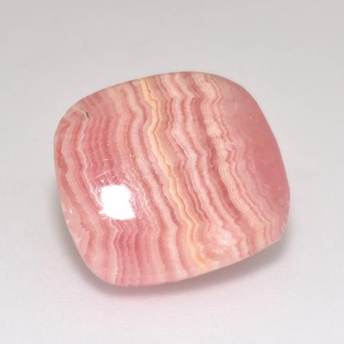8.87캐럿 천연 멀티컬러 로도크로사이트, 쿠션 컷, 13.3×12 mm, 투명한