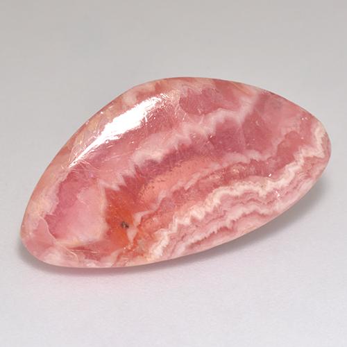 12.69캐럿 천연 멀티 로즈 핑크 로도크로사이트, 멋진 모양, 23.8×12.9 mm, 투명한
