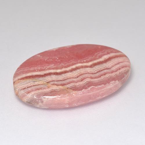 13.04캐럿 천연 멀티컬러 로도크로사이트, 타원형 컷, 20.6×13.3 mm, 투명한