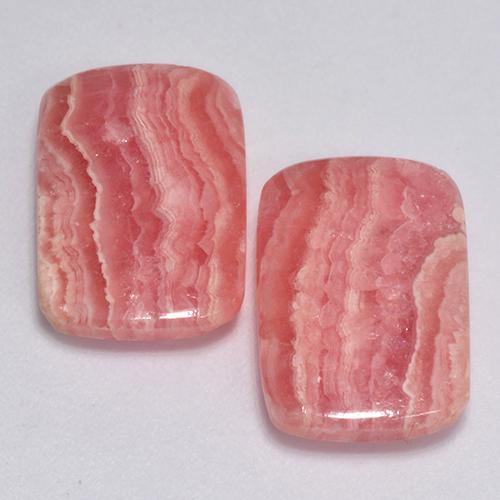 13.46캐럿 천연 멀티컬러 로도크로사이트 보석, 쿠션 컷, 13.8×9.6 mm, 투명한