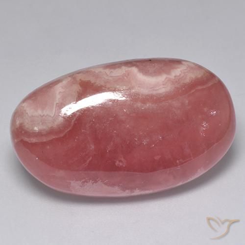 35.11ct 자연스러운 다색 로도크로사이트, 타원형, 투명한