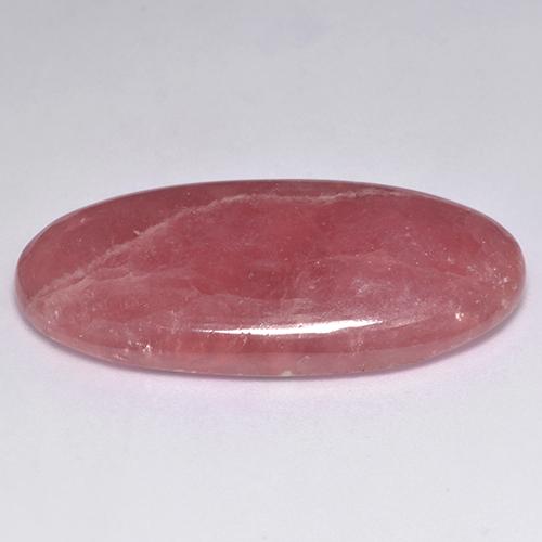 36.04캐럿 천연 멀티컬러 로도크로사이트, 타원형 컷, 35.2×17.4 mm, 투명한