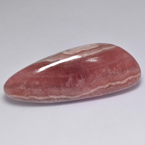 60.84캐럿 천연 멀티컬러 로도크로사이트, 멋진 모양, 48.5×18.6 mm, 투명한