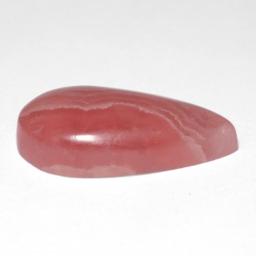 12.43캐럿 천연 멀티컬러 로도크로사이트, 배 모양, 21.2×10.8 mm, 투명한